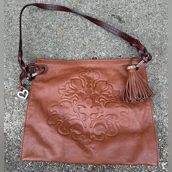 Brown Leather brighten shoulder bag - Picture 7 of 7